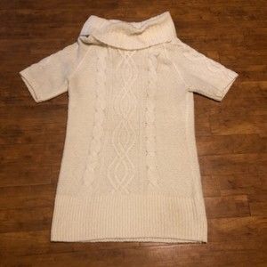 Old Navy Cowl Neck Short Sleeve Sweater Dress Size Large